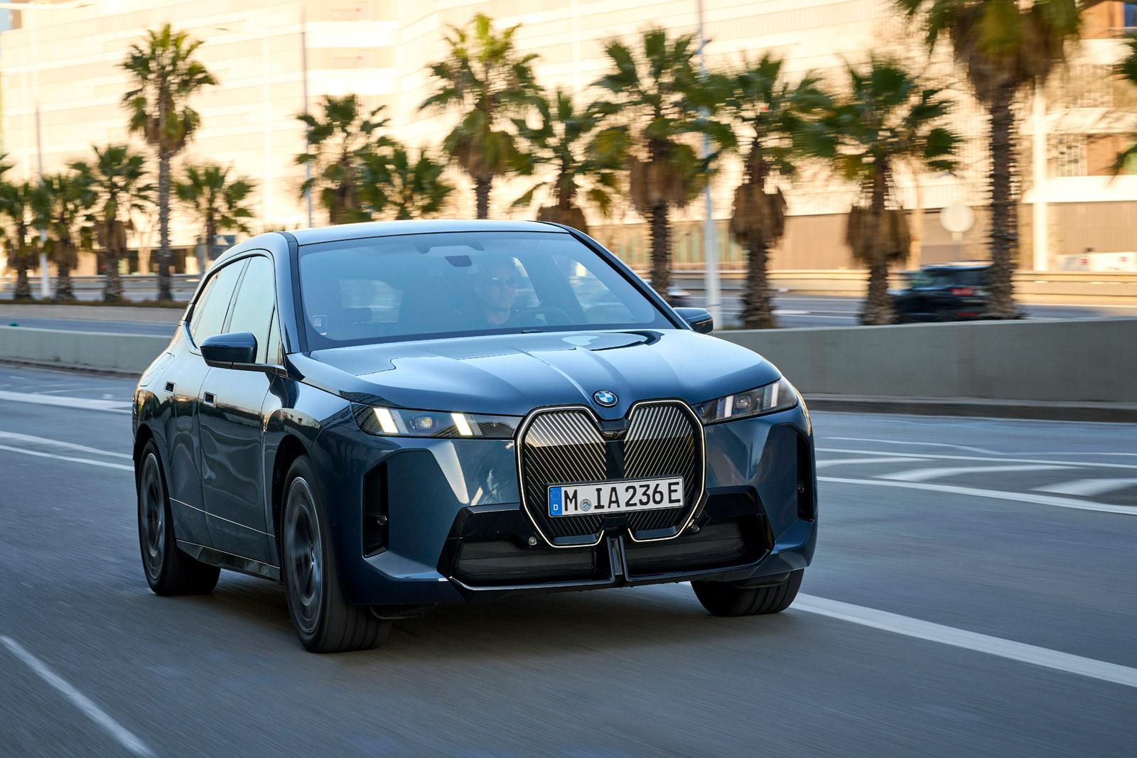 BMW iX driving
